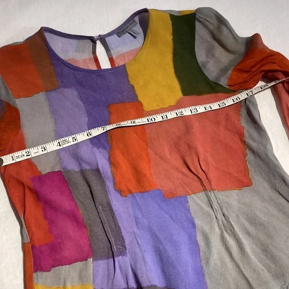 Conditions apply anthro blouse watercolor xsmall - Picture 10 of 16